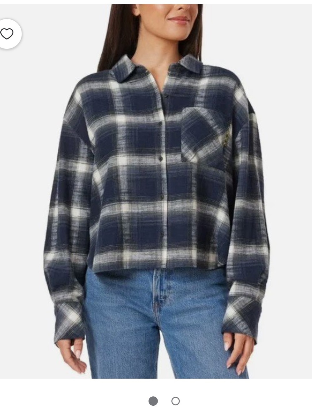 Scotch & Soda Navy and White Plaid Button-Down Shirt